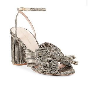 Loeffler Randall Camellia Knotted Metallic Heel